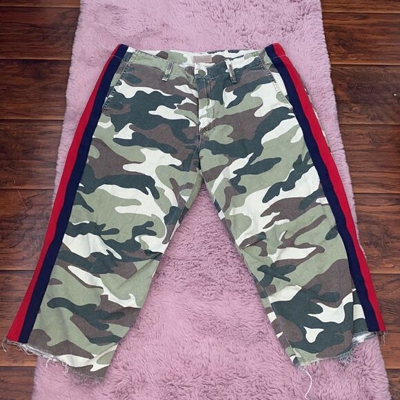 Mother Camouflage Distressed The No Zip Misfit Manmade Cutoff - Picture 3 of 14